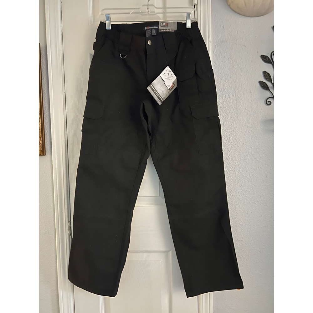 5.11 Tactical Series Pro Pants Women's 8 Cargo Black Cotton Utility Work NWT